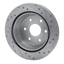 R1 00-08 Cadillac Escalade Front & Rear Drilled & Slotted Silver Brake Rotor Set
