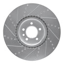 R1 13-17 Land Rover Range Rover Front & Rear Drilled & Slotted Silver Brake Rotor Set