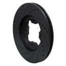R1 91-97 Acura CL Front Right Drilled & Slotted Black Brake Rotor