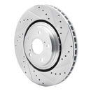 R1 08-21 Lexus NX300 Front Drilled & Slotted Silver Brake Rotor Set