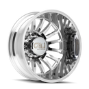 Cali Off-Road 9110D Summit Dually 22x8.25 / 8x165.1 BP / 115mm Offset / 121.3mm Hub Polished Wheel