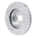 R1 14-19 Cadillac CTS Front & Rear Drilled & Slotted Silver Brake Rotor Set