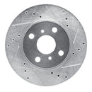 R1 93-02 Chevrolet Prizm Front Drilled & Slotted Silver Brake Rotor Set