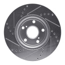 R1 99-07 Lexus ES300 Front Drilled & Slotted Silver Brake Rotor Set