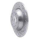 R1 05-18 Audi A3 Quattro Rear Drilled & Slotted Silver Brake Rotor Set