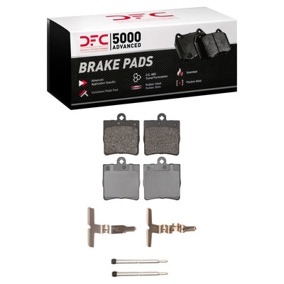 DFC 96-15 Chrysler Crossfire Rear Drill/Slot Geoperf Rotors 5000 Advanced Brake Pads w/Hardware