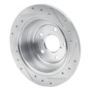 R1 90-08 Saab 9-2X Rear Drilled & Slotted Silver Brake Rotor Set
