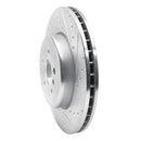 R1 17-26 BMW iX3 Front Drill & Slot Silver Rotors