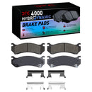 DFC 1999-2009 Chevrolet Silverado 1500 HD Rear Geospec Rotors w/4000 HybriDynamic Pads w/Hardware