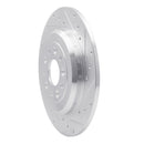 R1 05-19 Ford Taurus X Rear Drilled & Slotted Silver Brake Rotor Set