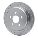 R1 03-09 Chrysler PT Cruiser Front & Rear Drilled & Slotted Silver Brake Rotor Set