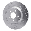 R1 13-20 Ford FusIon Front & Rear Drilled & Slotted Silver Brake Rotor Set