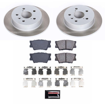 Power Stop 18-23 Toyota Camry Front and Rear Semi-Coated Rotor Kit
