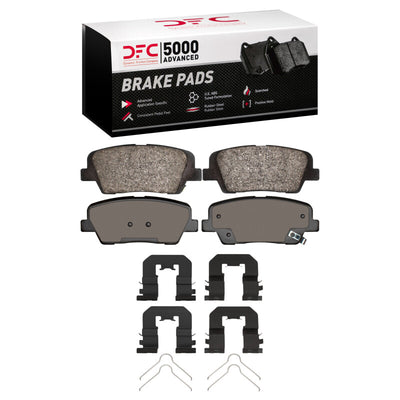DFC 10-19 Hyundai Santa Fe XL Rear Drill/Slot Geoperf Rotors 5000 Advanced Brake Pads w/Hardware