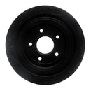 R1 97-09 Cadillac XLR Front & Rear Drilled & Slotted Black Brake Rotor Set