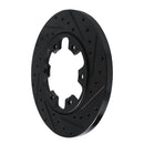 R1 15-25 Ford Transit-150 Rear Right Drilled & Slotted Black Brake Rotor