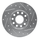R1 10-25 Audi A3 Front & Rear Drilled & Slotted Silver Brake Rotor Set