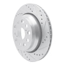 R1 07-17 Lexus LS460 Front & Rear Drilled & Slotted Silver Brake Rotor Set