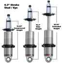 Ridetech Anodized HQ Coilover Shock Single Adjustable 6.3in Stroke / 2in Stud Mount - Single