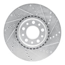 R1 13-16 Dodge Dart Front & Rear Drilled & Slotted Silver Brake Rotor Set