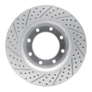 R1 12-25 Ford F-450 Super Duty Front Right Drilled & Slotted Geo-Carbon Rotor