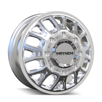 Mayhem 8107D Cogent Dually 17x6.5 / 8x200 BP / 125mm Offset / 142mm Hub Polished Wheel