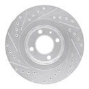R1 90-93 Volkswagen Corrado Front Drilled & Slotted Silver Brake Rotor Set