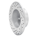 R1 92-05 Audi A6 (Mexico) Rear Right Drilled & Slotted Geo-Carbon Rotor