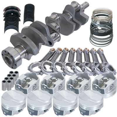 Eagle Chevy 454 1Pc 4.000in Crank 6.135in I-Beam Rod Closed Chamber 4.350in Piston Rotating Assembly
