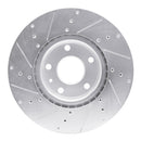R1 14-19 Chevrolet Corvette Front & Rear Drilled & Slotted Silver Brake Rotor Set