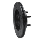 R1 83-92 Ford Explorer Front Right Drilled & Slotted Black Brake Rotor