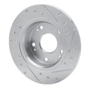 R1 03-07 Honda Accord Front & Rear Drilled & Slotted Silver Brake Rotor Set