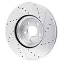 R1 18-25 Audi S5 Sportback Front & Rear Drilled & Slotted Silver Brake Rotor Set