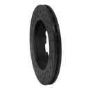 R1 83-85 Nissan 720 DATSUN Front Right Drilled & Slotted Black Brake Rotor
