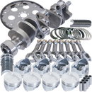 Eagle Chevy LT1350 1Pc 3.750in Crank 5.700in I-Beam Rods 4.060in Pistons 168 Tooth FP Blncd Assembly