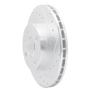 R1 85-89 Merkur XR4TI Front Right Drilled & Slotted Silver Brake Rotor
