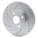 R1 94-02 Mazda Miata Front & Rear Drilled & Slotted Silver Brake Rotor Set