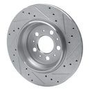 R1 03-14 Volvo XC90 Rear Drilled & Slotted Silver Brake Rotor Set