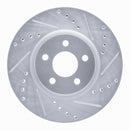 R1 03-09 Chrysler PT Cruiser Front & Rear Drilled & Slotted Silver Brake Rotor Set