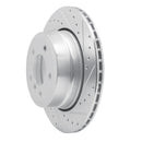 R1 06-10 BMW 528xi Front & Rear Drilled & Slotted Silver Brake Rotor Set