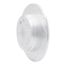 R1 02-04 Honda CR-V Rear Left Drilled & Slotted Silver Brake Rotor