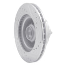 R1 70-72 Dodge Charger Front Left Drilled & Slotted Silver Brake Rotor