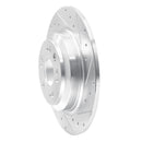 R1 09-14 Acura TL Front & Rear Drilled & Slotted Silver Brake Rotor Set