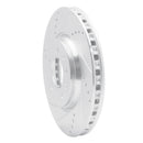 R1 06-10 Pontiac SOLSTICE Front Left Drilled & Slotted Silver Brake Rotor