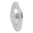 R1 01-03 Volkswagen EuroVan Rear Right Drilled & Slotted Silver Brake Rotor