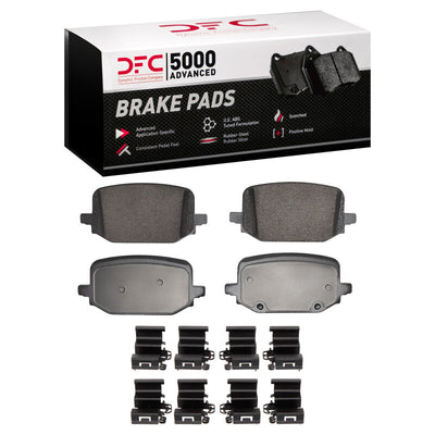 DFC 20-25 Ford Explorer Rear 5000 Advanced Ceramic Brake Pads and Hardware Kit