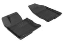 3D MAXpider 2012-2017 Hyundai Azera Kagu 1st & 2nd Row Floormats - Black