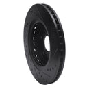 R1 15-20 Acura TLX Front & Rear Drilled & Slotted Black Brake Rotor Set