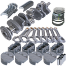 Eagle Chevy Pro Street 383 Rotating Assembly 4140 Crankshaft w/ 4340 I Beam Rods & Flat Top Pistons