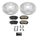 Power Stop 2015 Hyundai Sonata Front and Rear Semi-Coated Rotor Kit